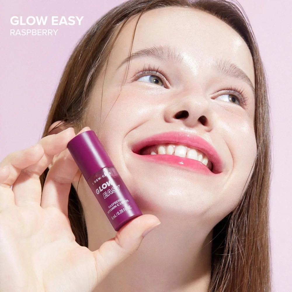 I Dew Care Raspberry Glow Easy Nourishing Vitamin C Lip Oil .12oz